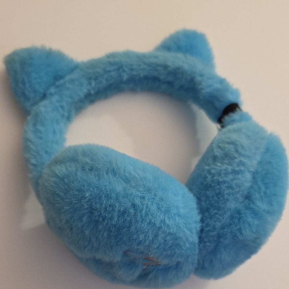 Baby Phat Plush Blue Cat Ear Headphones